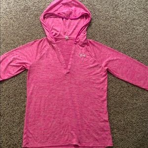 pink long sleeve workout shirt